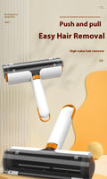 Reusable pet hair removal roller